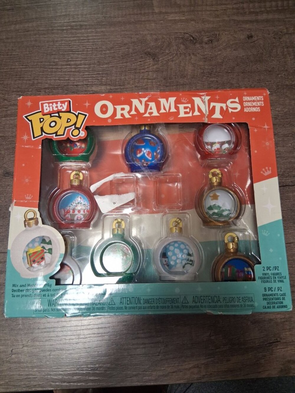 Funko Bitty Pop! Ornaments 9-Pack Box Set Christmas Holiday Decor